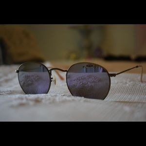 Purple Round Flash Lense Raybans